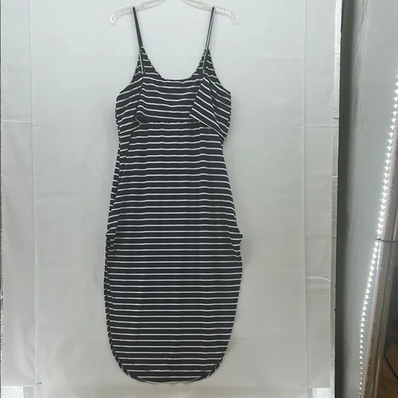 Cupshe Blue and White Spaghetti Strap Midi Sundress NWT - Picture 5 of 5